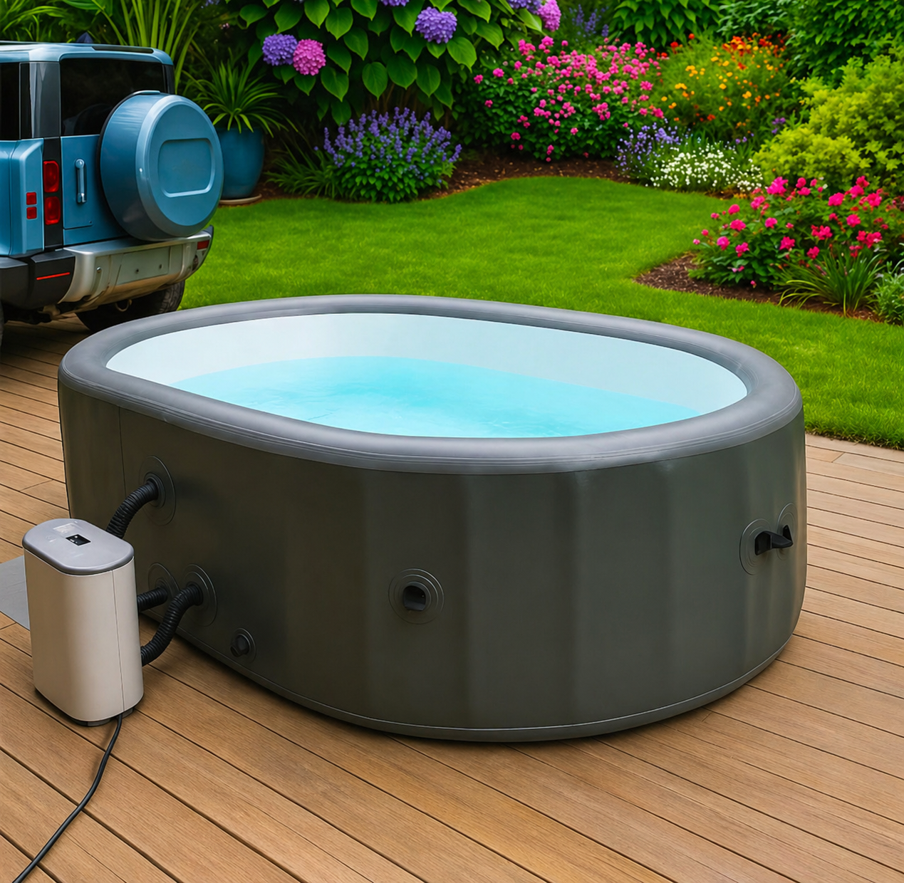 WaveSpa Pro™ – בריכת ספא מתנפחת עם גלים ובועות