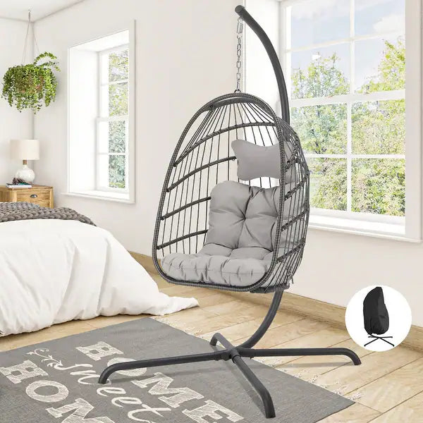 CloudNest Swing™ – כורסא תלויה יוקרתית לרוגע מושלם בבית ובחוץ